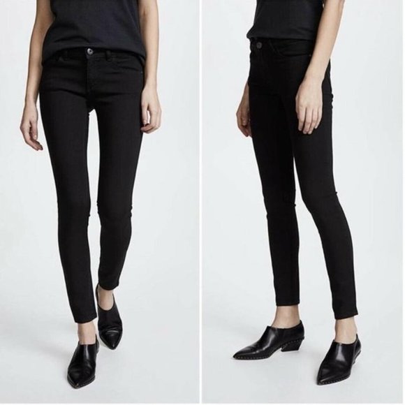 DL1961 Black Emma Legging Jeans Onyx 4WAY Stretch 360 Comfort Casual Size 24 - Picture 1 of 13